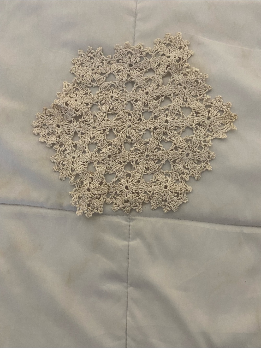 Handmade Crochet Lace Mini Skirt - Cream